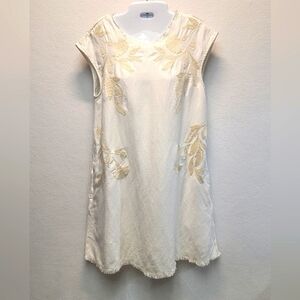 HOLDING HORSES FOR ANTHROPOLOGY Women's Size Medium Embroidered Midi Dress